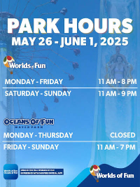 Worlds of fun park hours x200